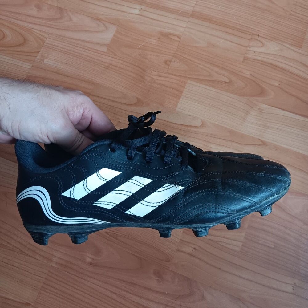 Adidas Men Copa Sense.4 Flexible Ground Soccer Shoe Black/White GY5000 Sz 9